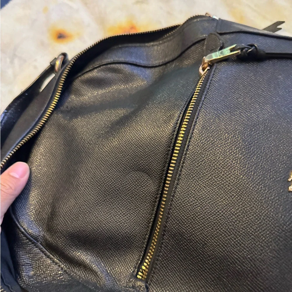 Coach Black Textured Men's Backpack - Picture 4 of 8